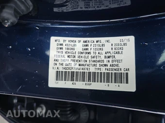 2015 Honda Accord Sedan EX - miniatura 14