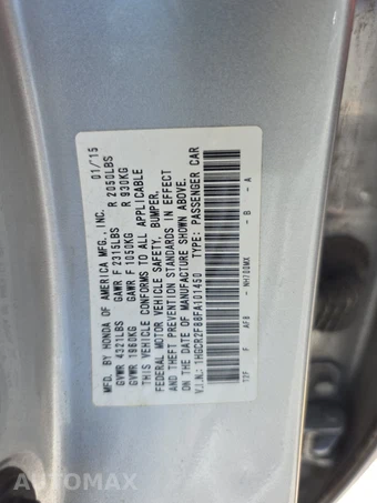 2015 Honda Accord Sedan EX-L - miniatura 14