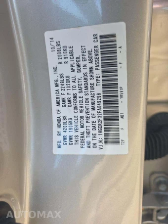 2015 Honda Accord Sedan LX - miniatura 5