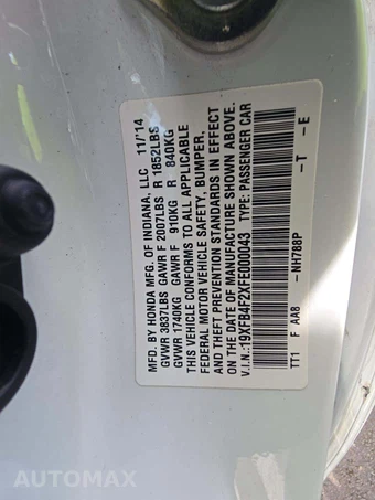 2015 Honda Civic Hybrid Sedan - miniatura 5