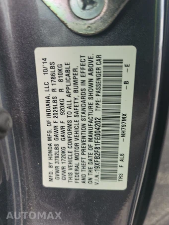 2015 Honda Civic Sedan EX - miniatura 14
