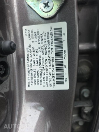 2015 Honda Civic Sedan LX – miniatura 21