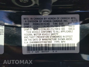 2015 Honda CR-V LX - miniatura 21