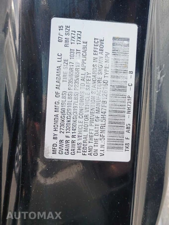 2015 Honda Odyssey EX 118.1" WB - miniatura 24