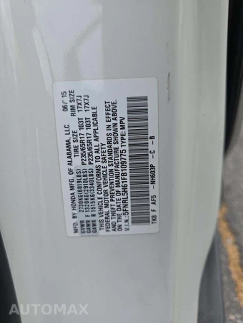 2015 Honda Odyssey EX-L 118.1" WB - miniatura 2