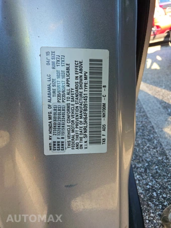 2015 Honda Odyssey EX-L 118.1" WB - miniatura 15