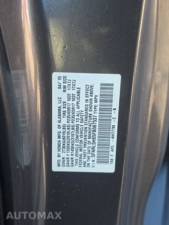 2015 Honda Odyssey EX-L 118.1" WB - miniatura 15