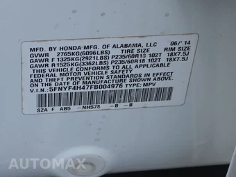 2015 Honda Pilot EX – miniatura 14