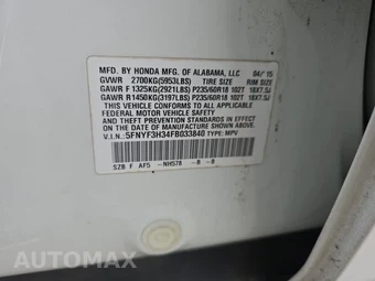 2015 Honda Pilot SE – miniatura 15