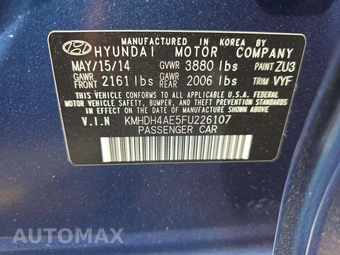 2015 Hyundai Elantra SE Sedan - miniatura 5