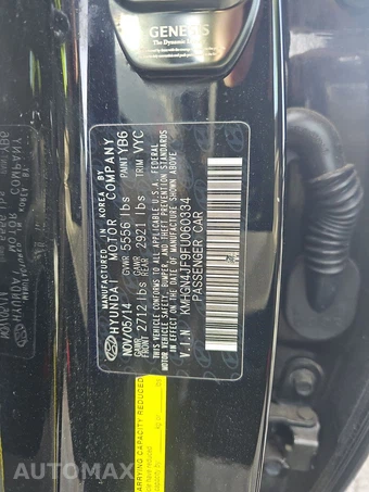 2015 Hyundai Genesis 5.0 Sedan - miniatura 11