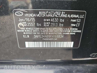 2015 Hyundai Sonata Limited 2.0T w/Gray Accent - miniatura 2