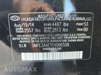 2015 Hyundai Sonata Limited – miniatura 2
