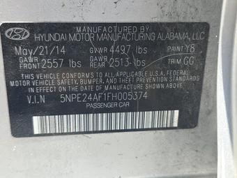 2015 Hyundai Sonata SE – miniatura 14