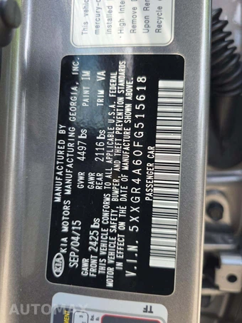 2015 Kia Optima SXL – miniatura 5