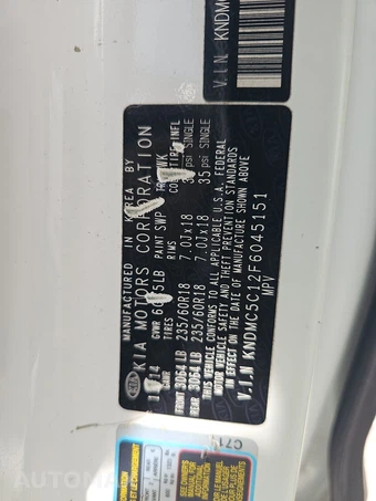 2015 Kia Sedona EX 120.5" WB - miniatura 15