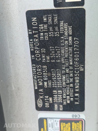 2015 Kia Sedona LX 120.5" WB – miniatura 15
