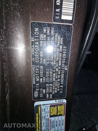 2015 Kia Sedona LX 120.5" WB – miniatura 15