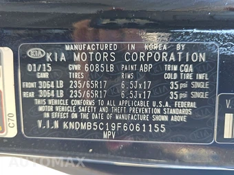 2015 Kia Sedona LX 120.5" WB - miniatura 15