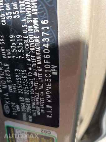 2015 Kia Sedona SXL 120.5" WB – miniatura 5