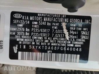 2015 Kia Sorento LX – miniatura 21