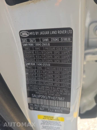 2015 Land Rover Range Rover Evoque Pure Plus – miniatura 21