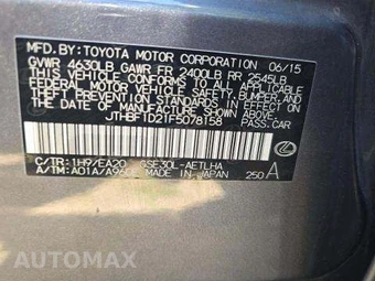 2015 Lexus IS 250 Sedan – miniatura 5