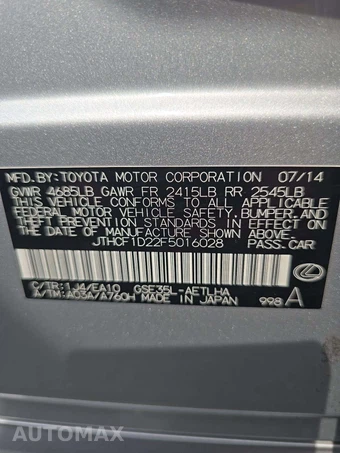 2015 Lexus IS 250 Sedan – miniatura 5