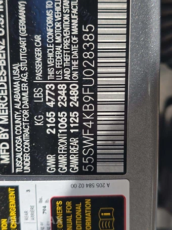 2015 Mercedes-Benz C 300 4MATIC Sedan – miniatura 5