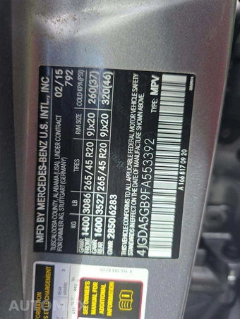 2015 Mercedes-Benz ML 400 – miniatura 5