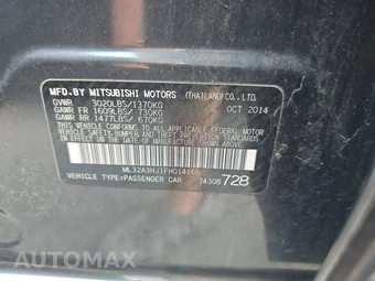 2015 Mitsubishi Mirage RF – miniatura 14