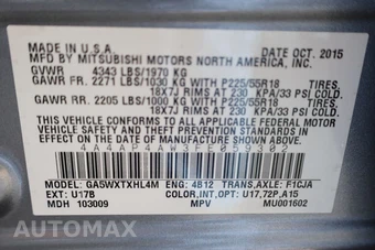 2015 Mitsubishi Outlander Sport GT - miniatura 15
