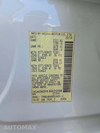 2015 Nissan Armada Platinum – miniatura 2