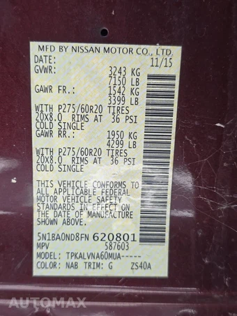 2015 Nissan Armada SL – miniatura 15