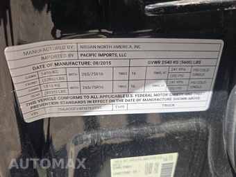 2015 Nissan Frontier PRO-4X Crew Cab Medium Bed - miniatura 14