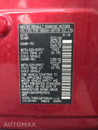 2015 Nissan Rogue SV – miniatura 2