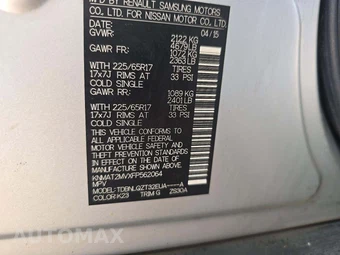 2015 Nissan Rogue SV - miniatura 5