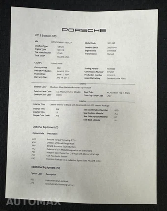 2015 Porsche Boxster GTS - miniatura 21