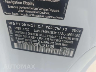 2015 Porsche Cayman S – miniatura 5