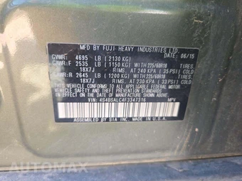 2015 Subaru Outback 2.5i Limited – miniatura 5