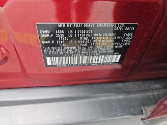 2015 Subaru Outback 2.5i Premium – miniatura 14