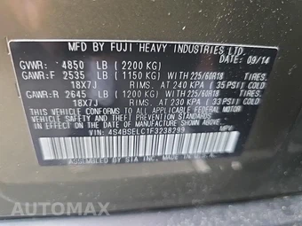 2015 Subaru Outback 3.6R Limited – miniatura 17