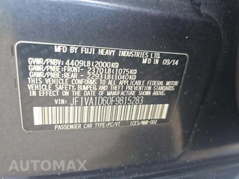 2015 Subaru WRX Premium - miniatura 5