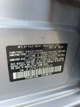 2015 Subaru XV Crosstrek 2.0i Premium – miniatura 14