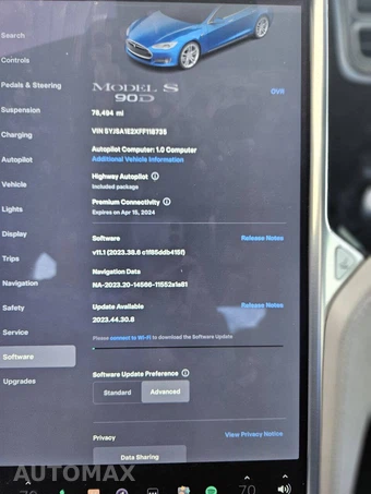 2015 Tesla Model S 90D – miniatura 34