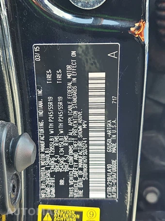 2015 Toyota Highlander Limited – miniatura 15
