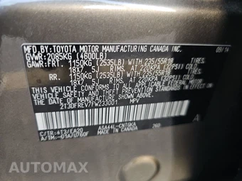 2015 Toyota RAV4 Limited – miniatura 14