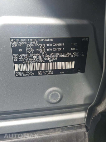 2015 Toyota RAV4 XLE - miniatura 5