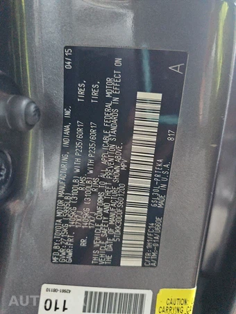 2015 Toyota Sienna LE 8-Passenger 119.3" WB - miniatura 15