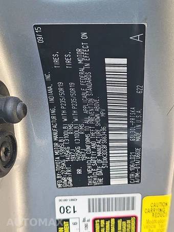 2015 Toyota Sienna SE 8-Passenger 119.3" WB - miniatura 15